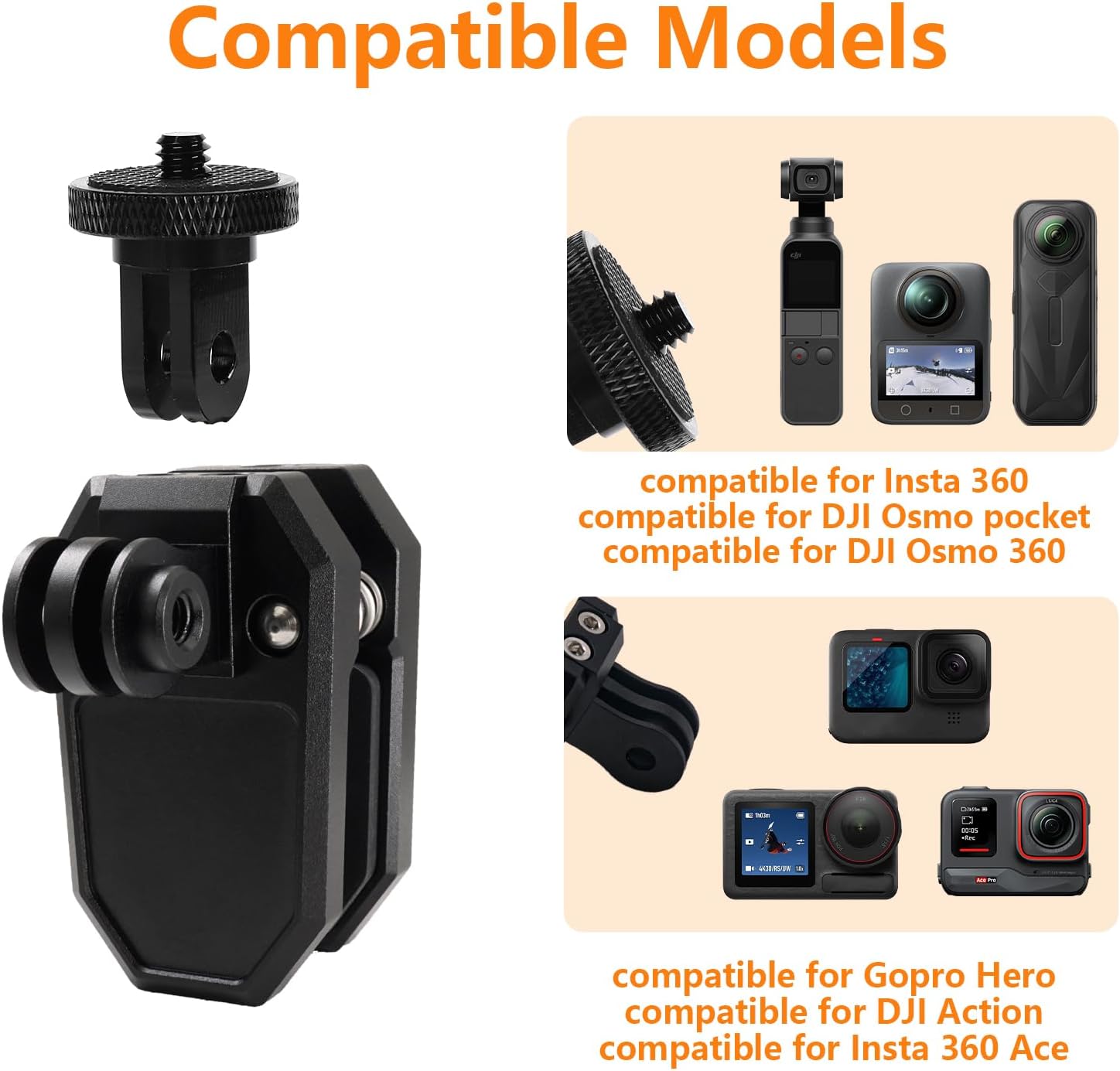 Detalle 2 de HAFOKO Motorcycle Windshield Camera Mount for GoPro