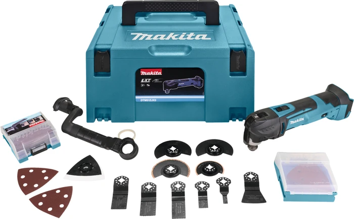 Detalle 2 de Makita DTM51ZJX3 (ohne Akku): Leistungsstarkes Multifunktionswerkzeug für Renovierung und Umbau
