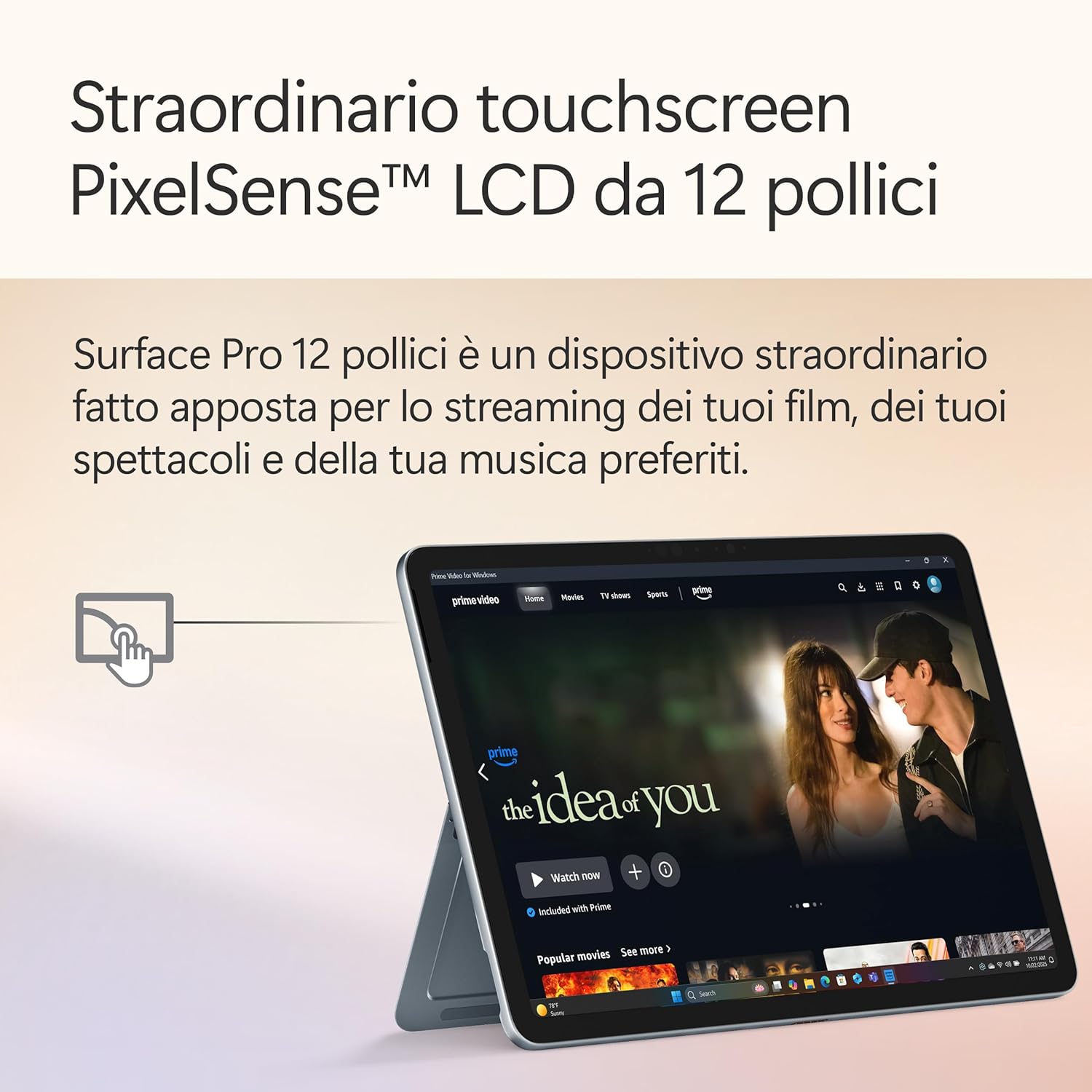 Thumbnail 3 de Microsoft Surface Pro Copilot+ PC con Snapdragon X Plus, 12” touch, 16GB RAM e 512GB Oceano