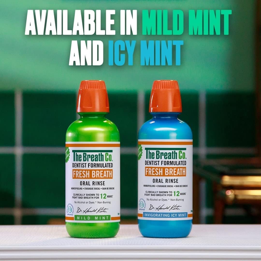 Thumbnail 6 de The Breath Co. Alcohol Free Mouthwash: Dentist Formulated Rinse for 12 Hours of Fresh Breath (Icy Mint, 500 ml)