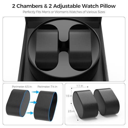 Thumbnail 2 de Kalawen Latest Automatic Watch Winder (Double) – Dust-Proof Box with Quiet Motor