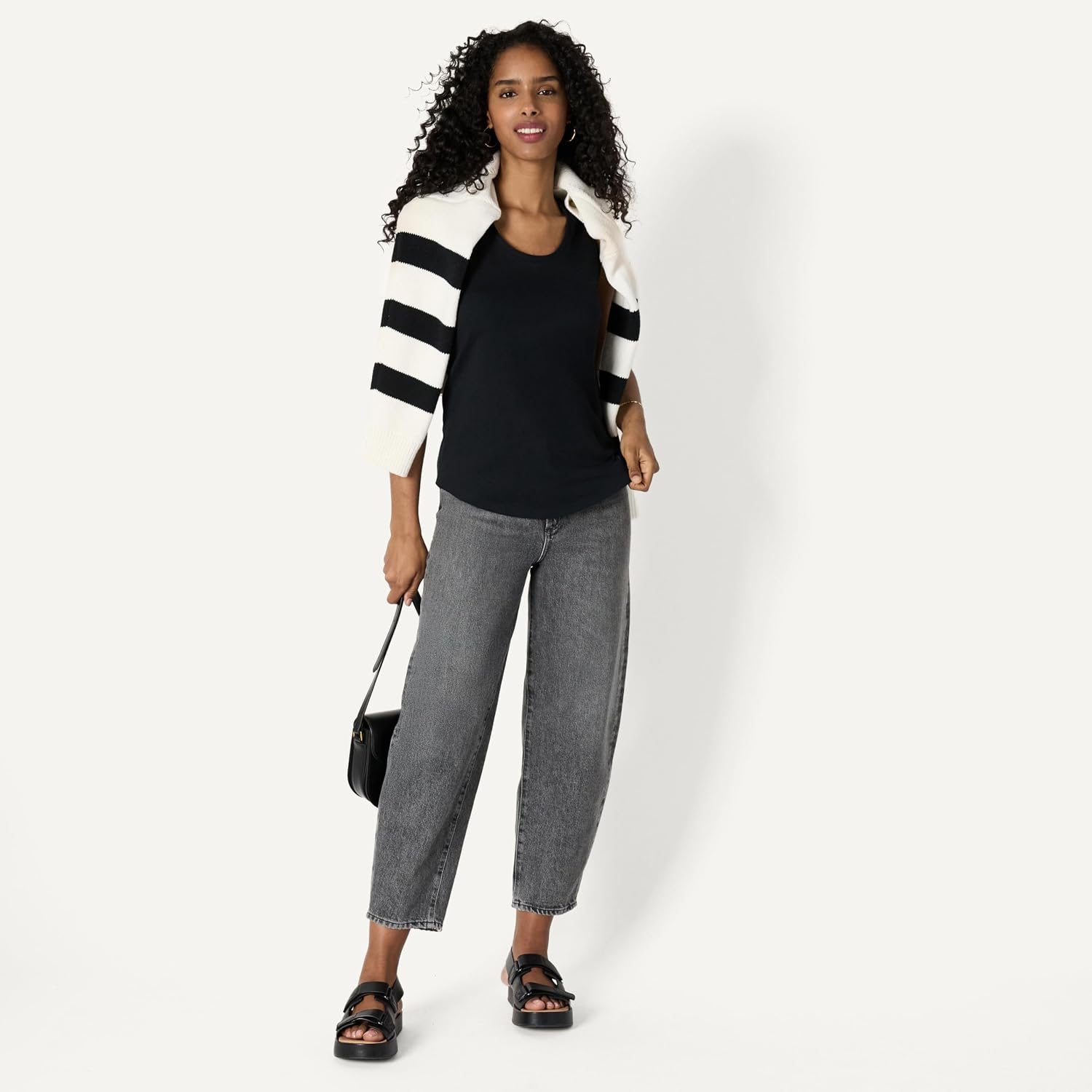 Detalle 2 de Amazon Essentials Damen Regular Fit Ärmelloses Tanktop aus 100% Baumwolle – 2er-Pack