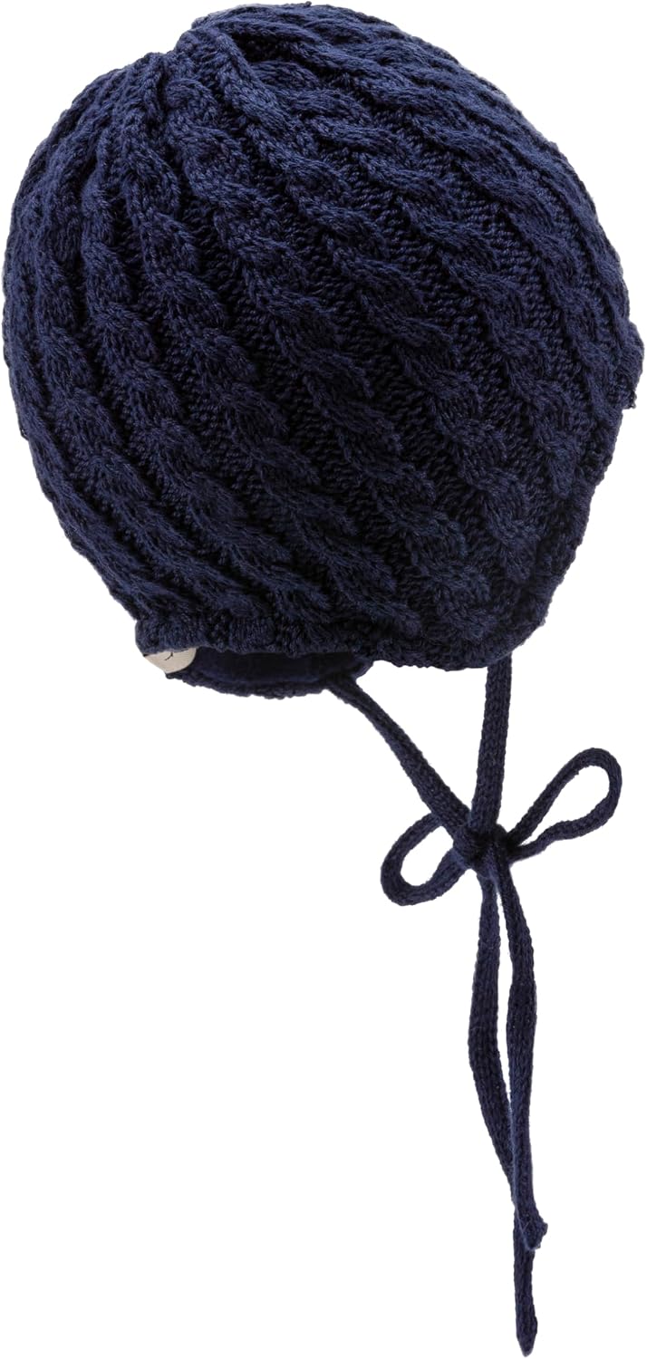 Detalle de Bonnet en Tricot torsadé — confort pour l’automne et l’hiver