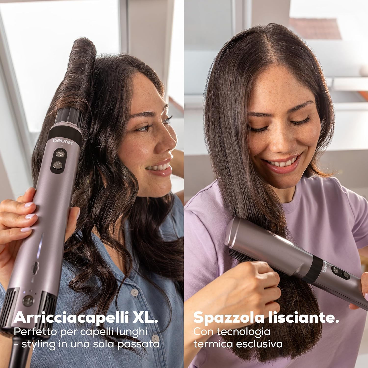 Detalle de Beurer HT 110 Airstyler 5 in 1: styling versatile e delicato per ogni tipo di capello