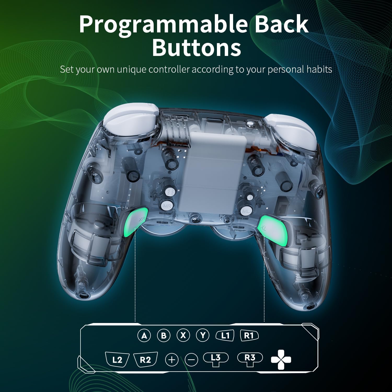 Thumbnail 2 de PALPOW Switch 2 Pro Controller for Switch 2/OLED/Lite – Hall Effect, RGB LED, Wireless