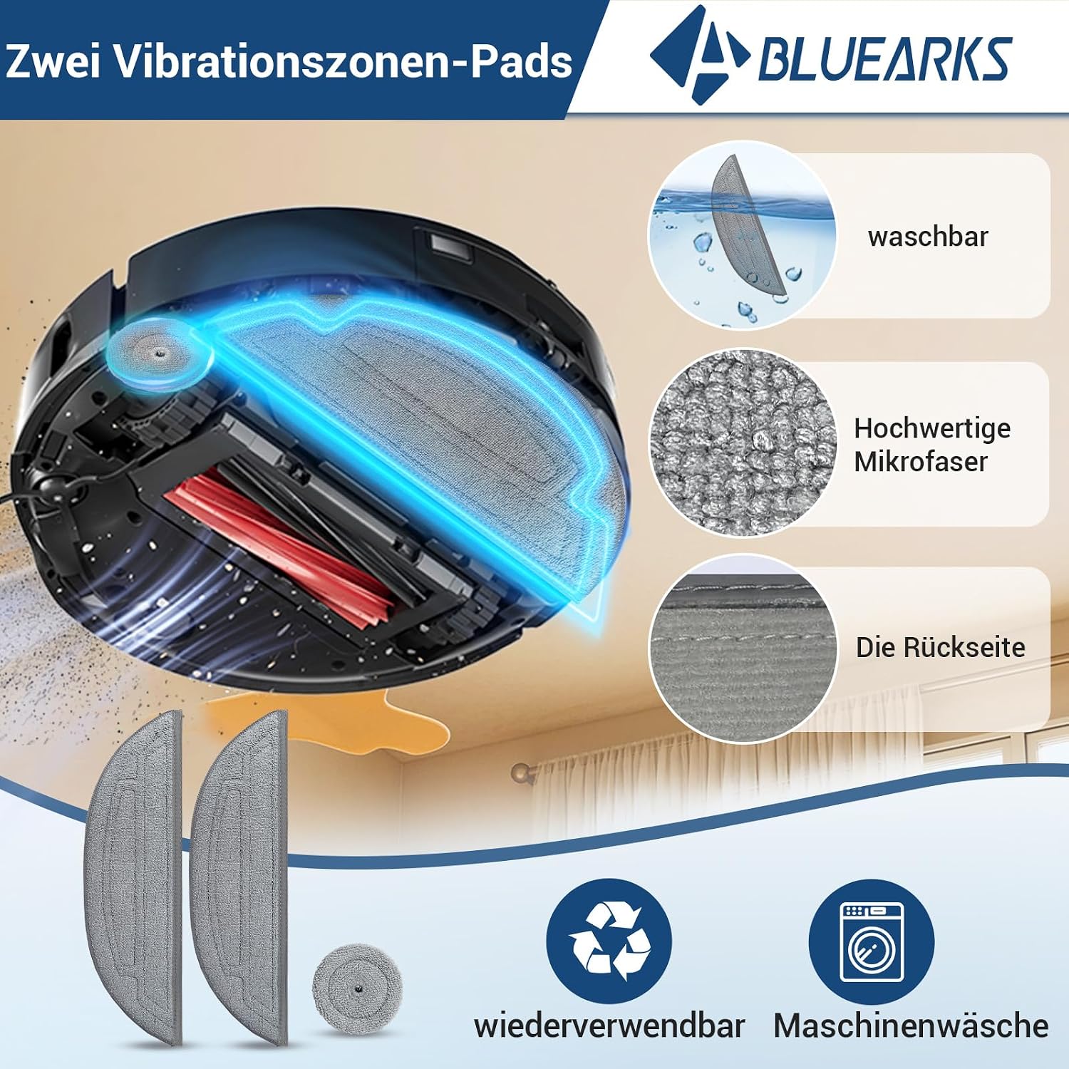 Thumbnail 4 de Bluearks 29-teiliges Zubehör für Roborock S8 Max 🧹