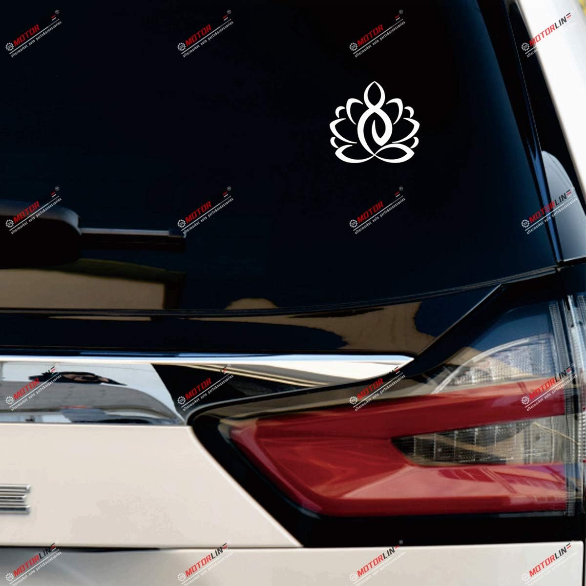 Thumbnail 1 de Lotus Zen meditation vinyl decal stickers, 4-inch