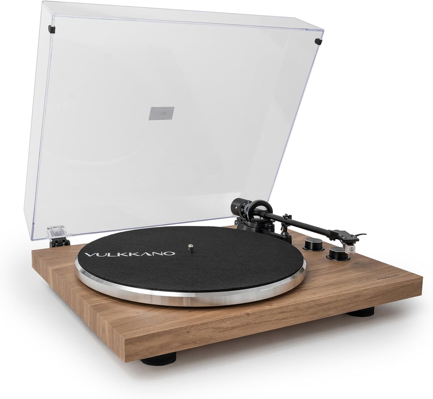 Thumbnail 2 de VULKKANO TD10 : platine vinyle avec bras de précision, préampli phono/ligne intégré et design en bois
