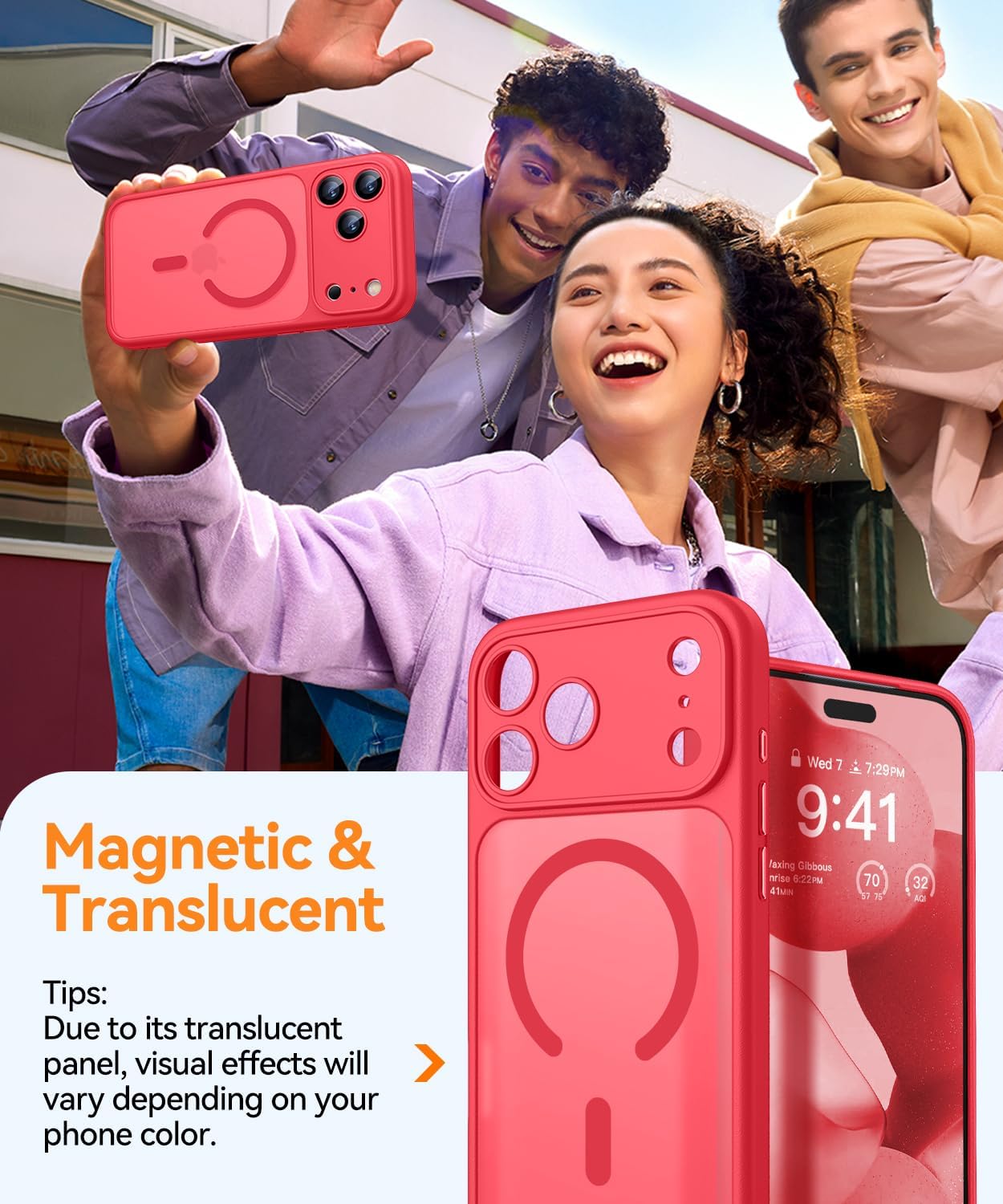 Thumbnail 2 de CANSHN Magnetic iPhone 17 Pro Max Case 6.9