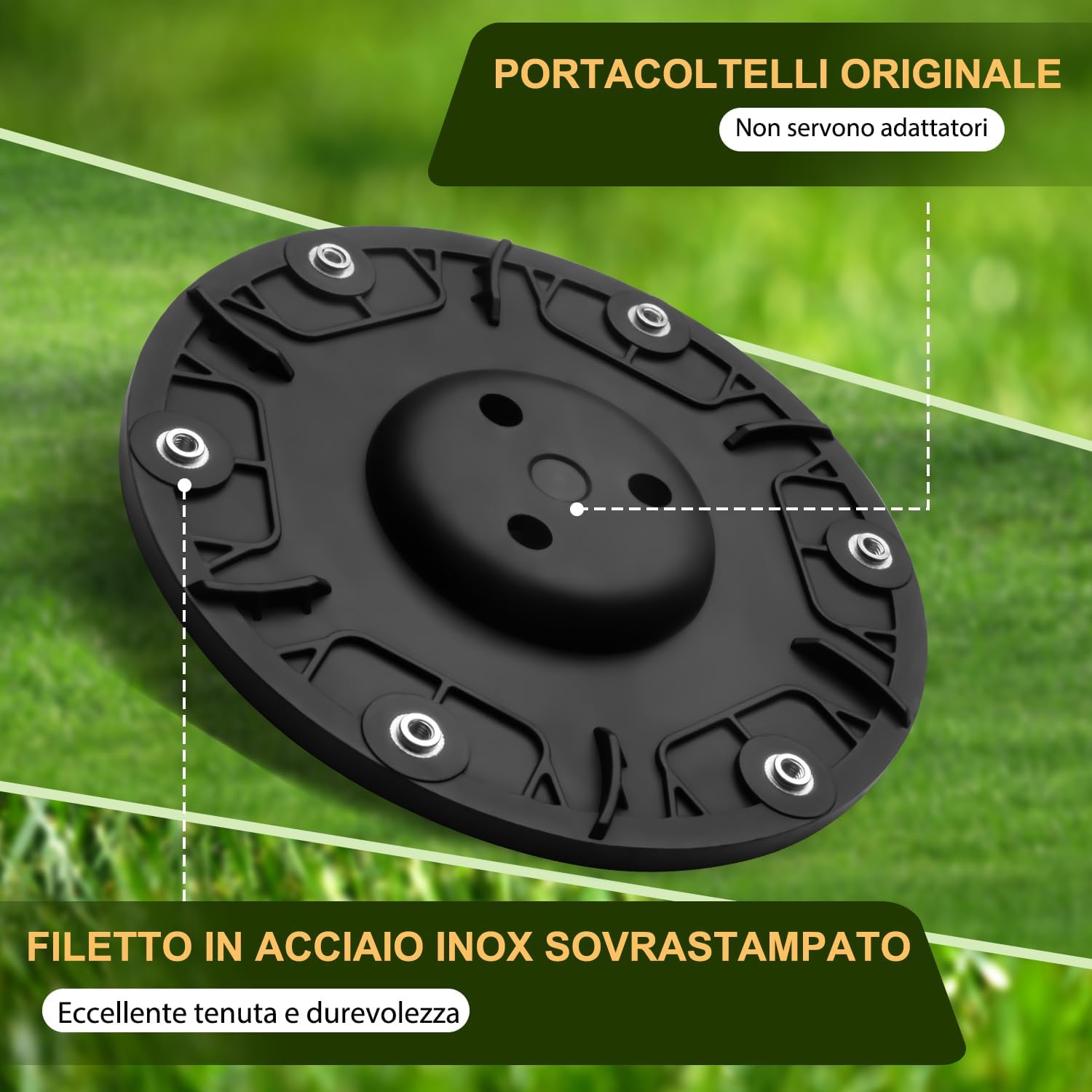 Detalle 2 de Dischi Lama + 6 Pezzi Lame Compatibili Worx Landroid S&M (fino all'anno 2020), Landxcape, Kress e Einhell