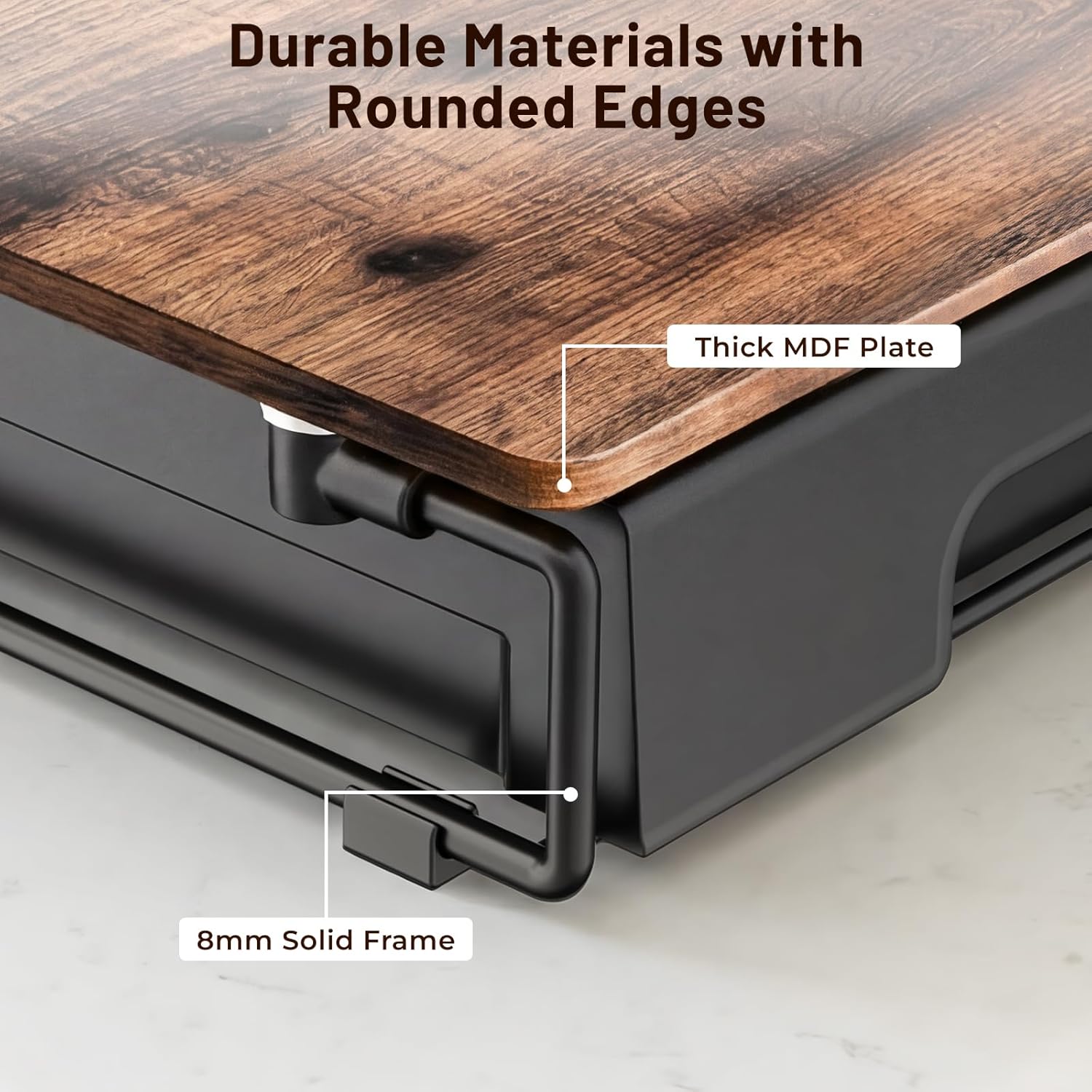 Thumbnail 6 de EVERIE Wooden Coffee Pod Storage Drawer for Nespresso VertuoLine Capsules (Large Capacity) - Rustic Brown
