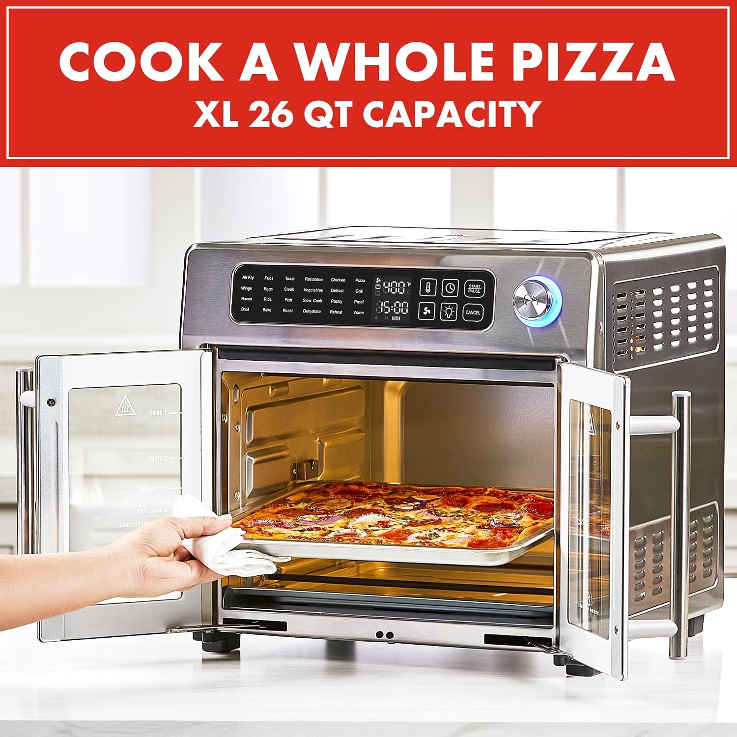 Thumbnail 5 de Emeril Lagasse Extra Large Toaster Oven Air Fryer, 24 Functions 🍽