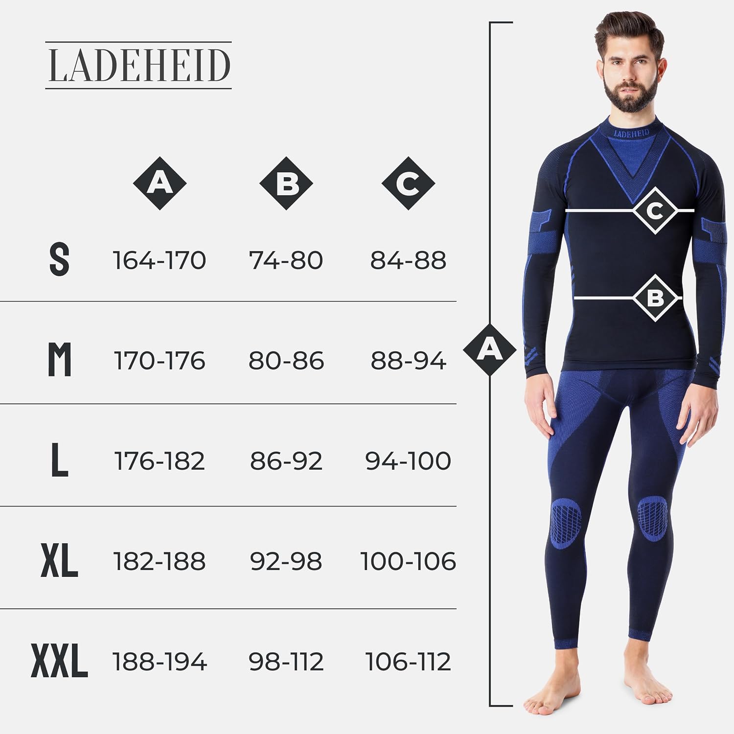 Thumbnail 5 de Ladeheid LAGI003 Maglia e Calzamaglia Termiche Uomo