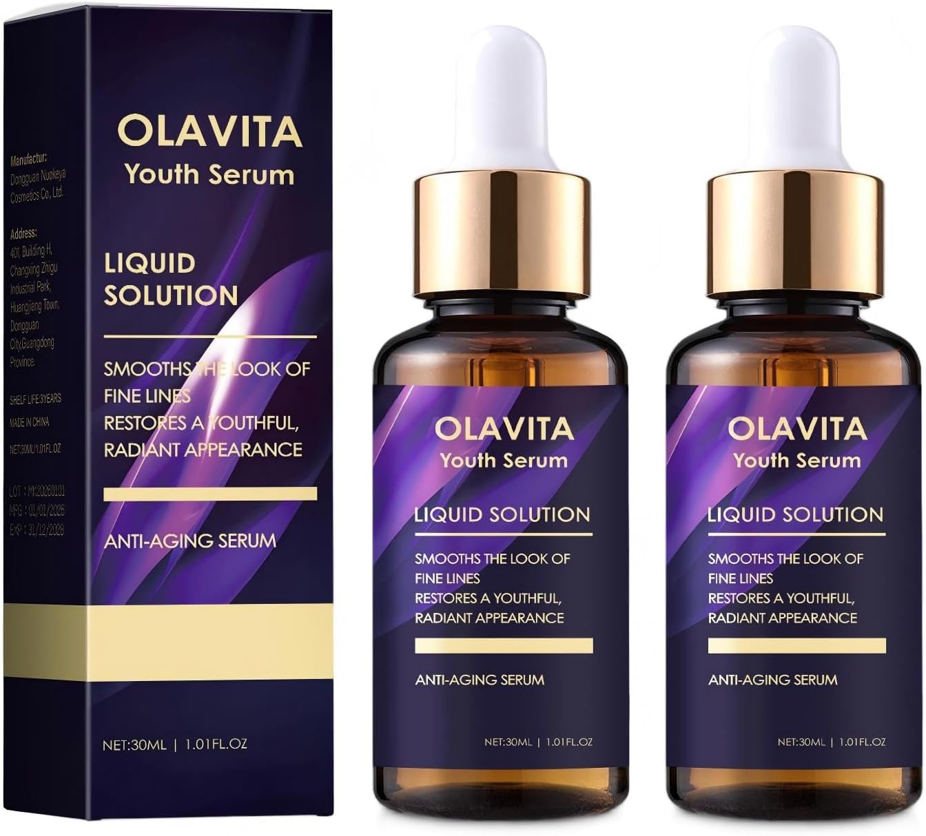 Olavita face serum 2-pack