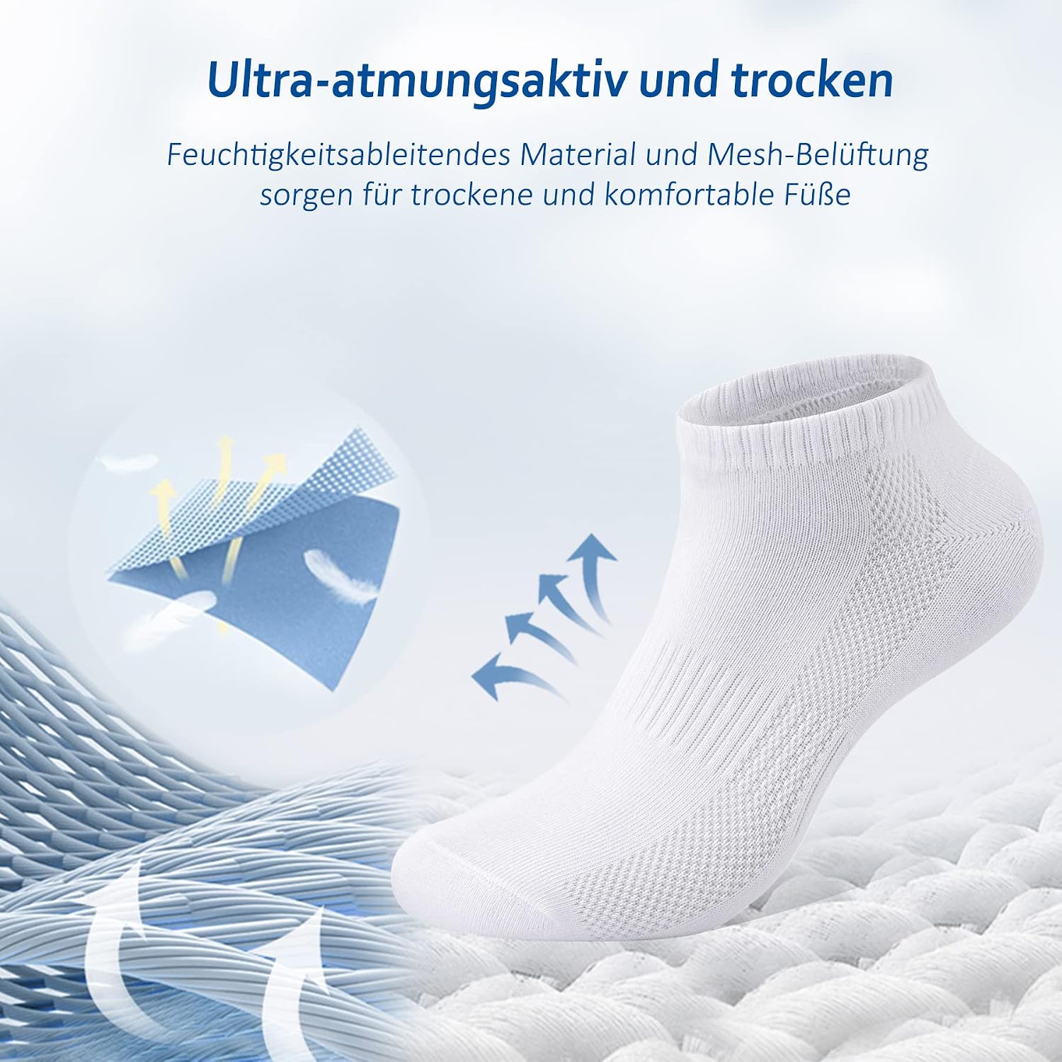 Thumbnail 3 de NUOZA lot de 10 paires de chaussettes courtes unisex sport (coton) certifiées OEKO-TEX