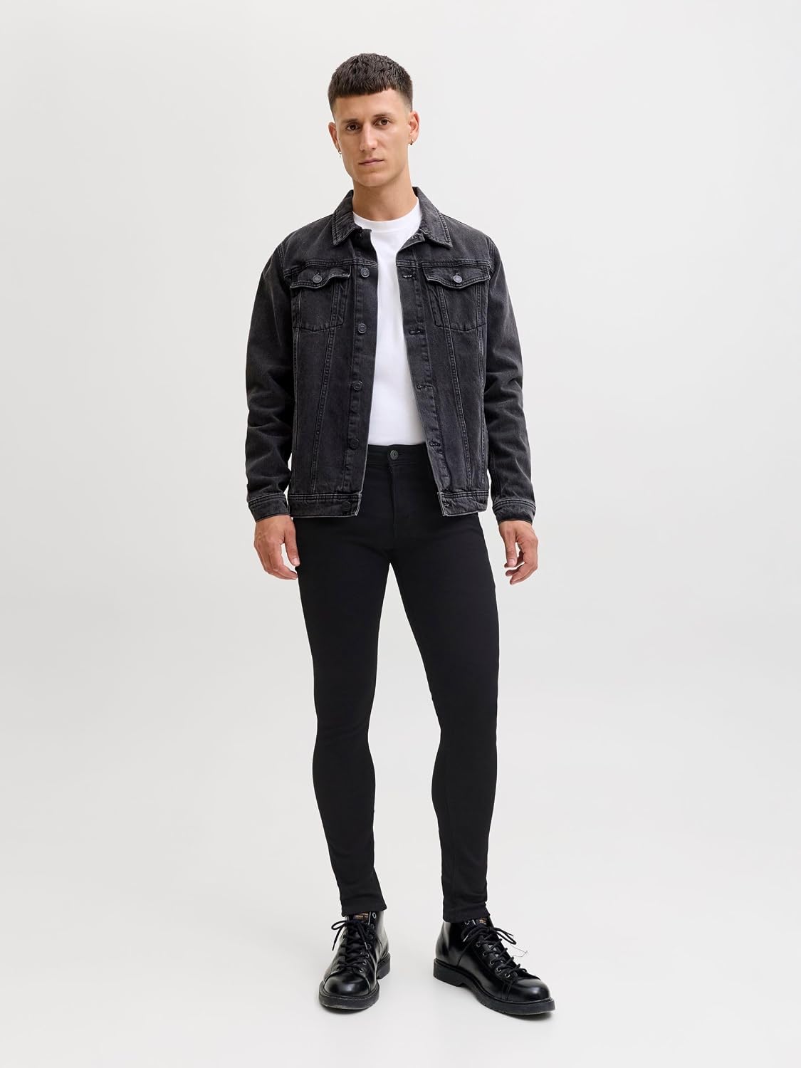 Thumbnail 4 de JACK & JONES Liam, męskie jeansy Skinny Fit, czarny denim, 5 kieszeni