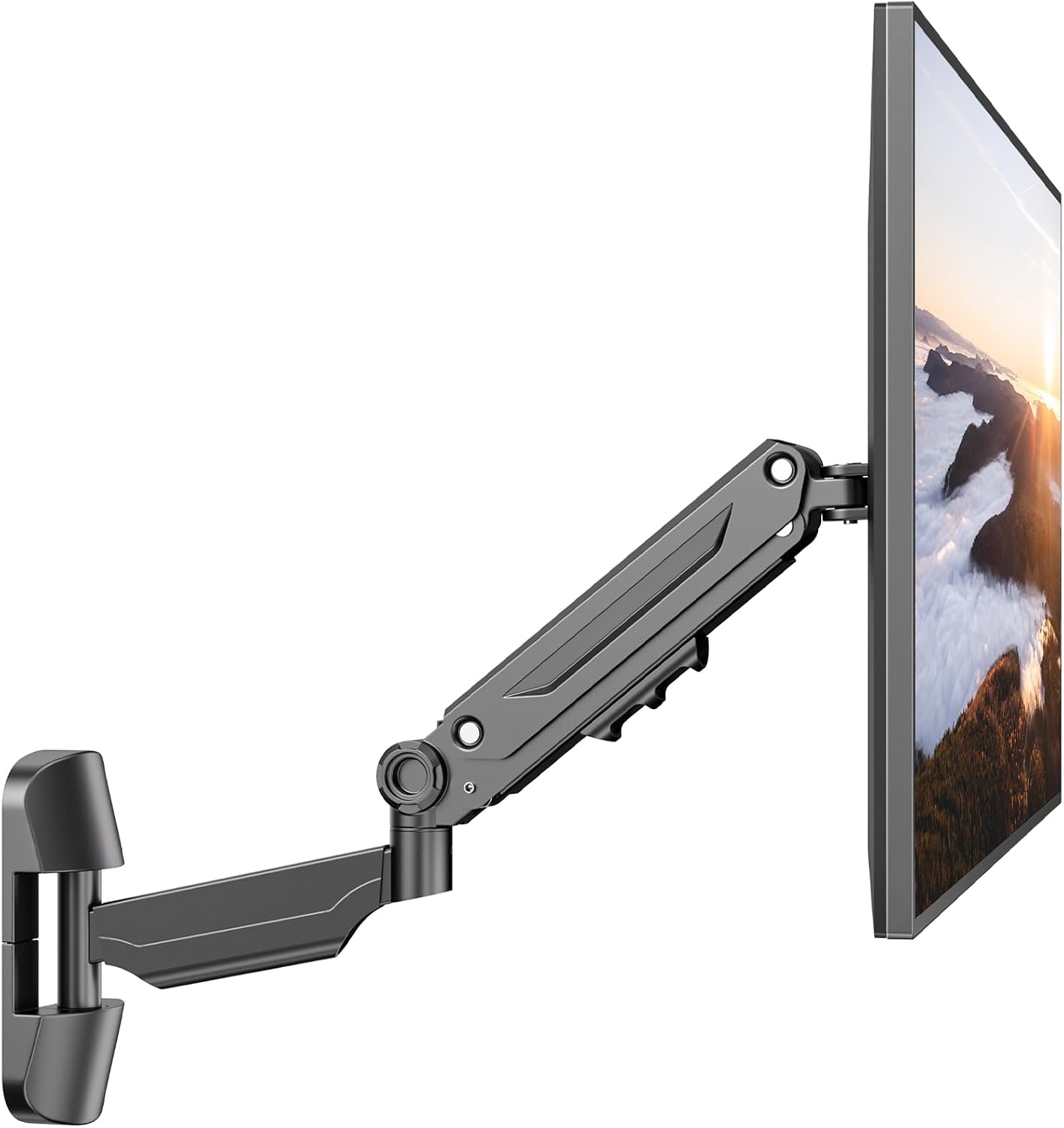 Detalle de PUTORSEN 17–42 Zoll Monitor-Wandhalterung (Gasfeder) für PC & TV bis 12 kg, VESA 75/100