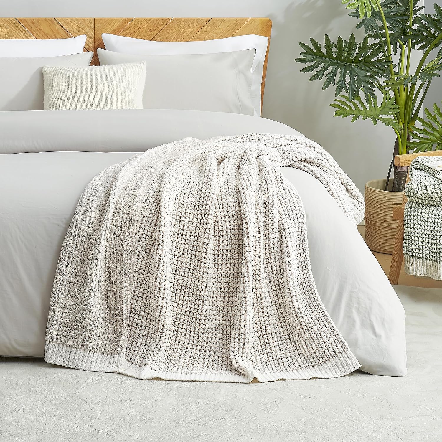Thumbnail 6 de Amélie Home Waffle Chenille Throw 50x60