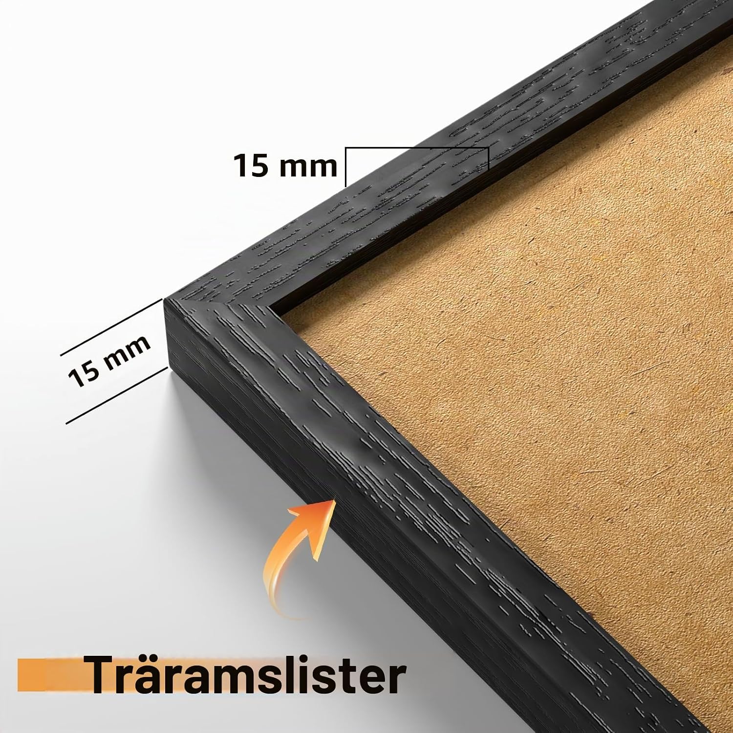 Detalle 2 de RUN HELIX 2-pack bildramar 40 x 60 cm, vita med plexiglas
