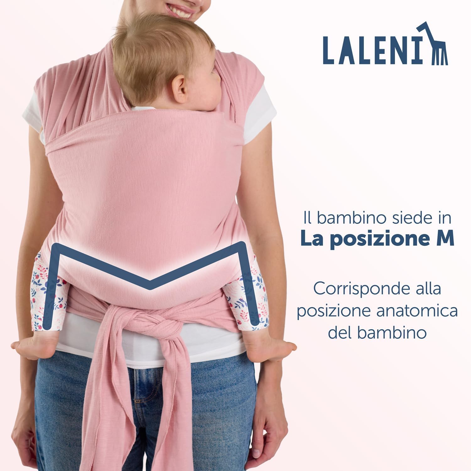 Thumbnail 1 de Laleni Fascia Neonato fine fino a 15 kg in morbido cotone elastico certificata OEKO-TEX, lunghezza 5,10 m