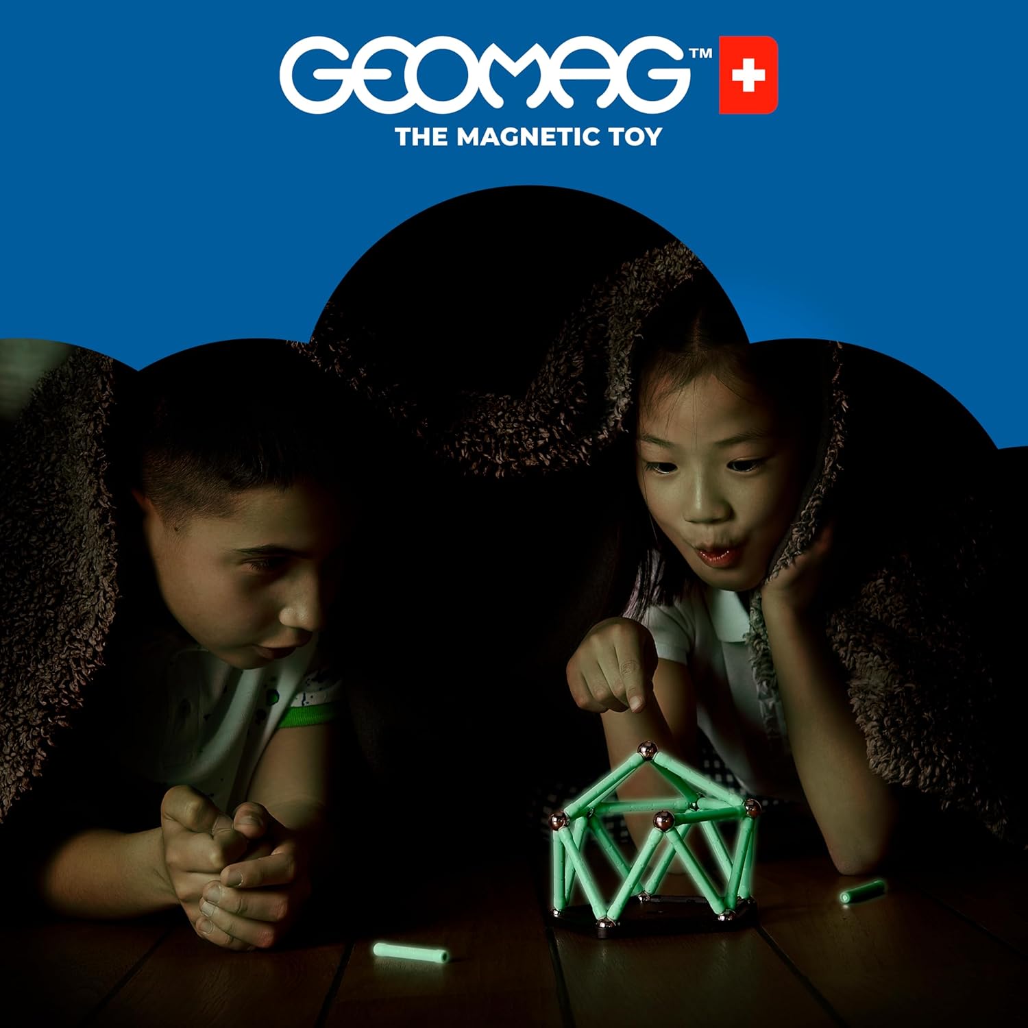 Thumbnail 3 de Geomag Glow Recycled, Barras Magnéticas que Brillan 🌟