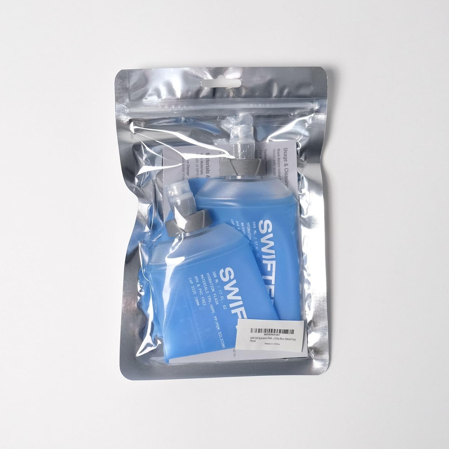 Detalle 2 de SWIFTER 2x Soft Flask 500ml collapsible running bottle