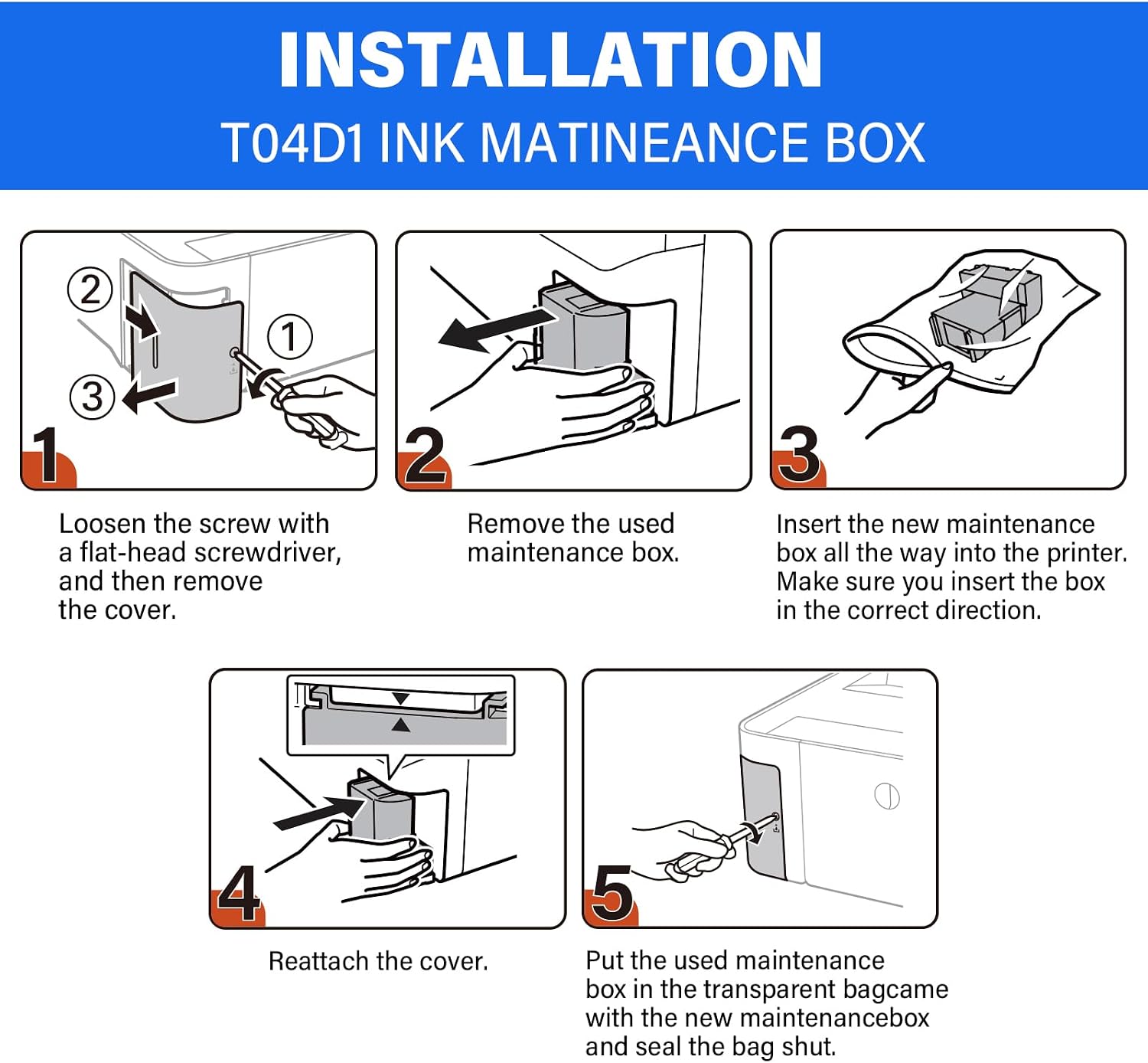 Thumbnail 6 de SubliPlus+ T04D1/T04D100 Maintenance Box Replacement, 2-Pack