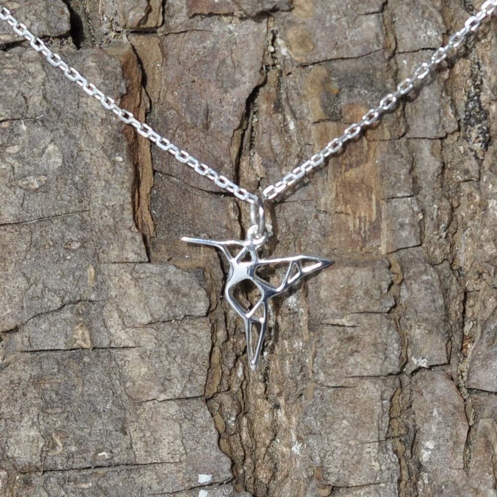 Thumbnail 2 de Collana Les Poulettes Bijoux in Argento 925 con colibrì traforato