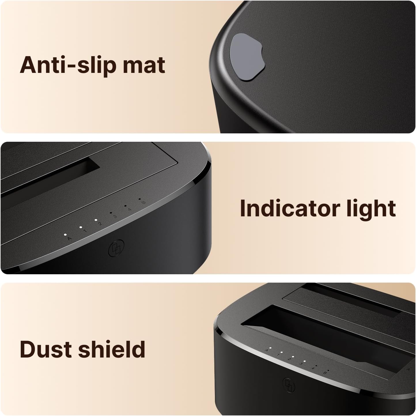 Detalle 2 de UGREEN Hard Drive Docking Station Dual-Bay