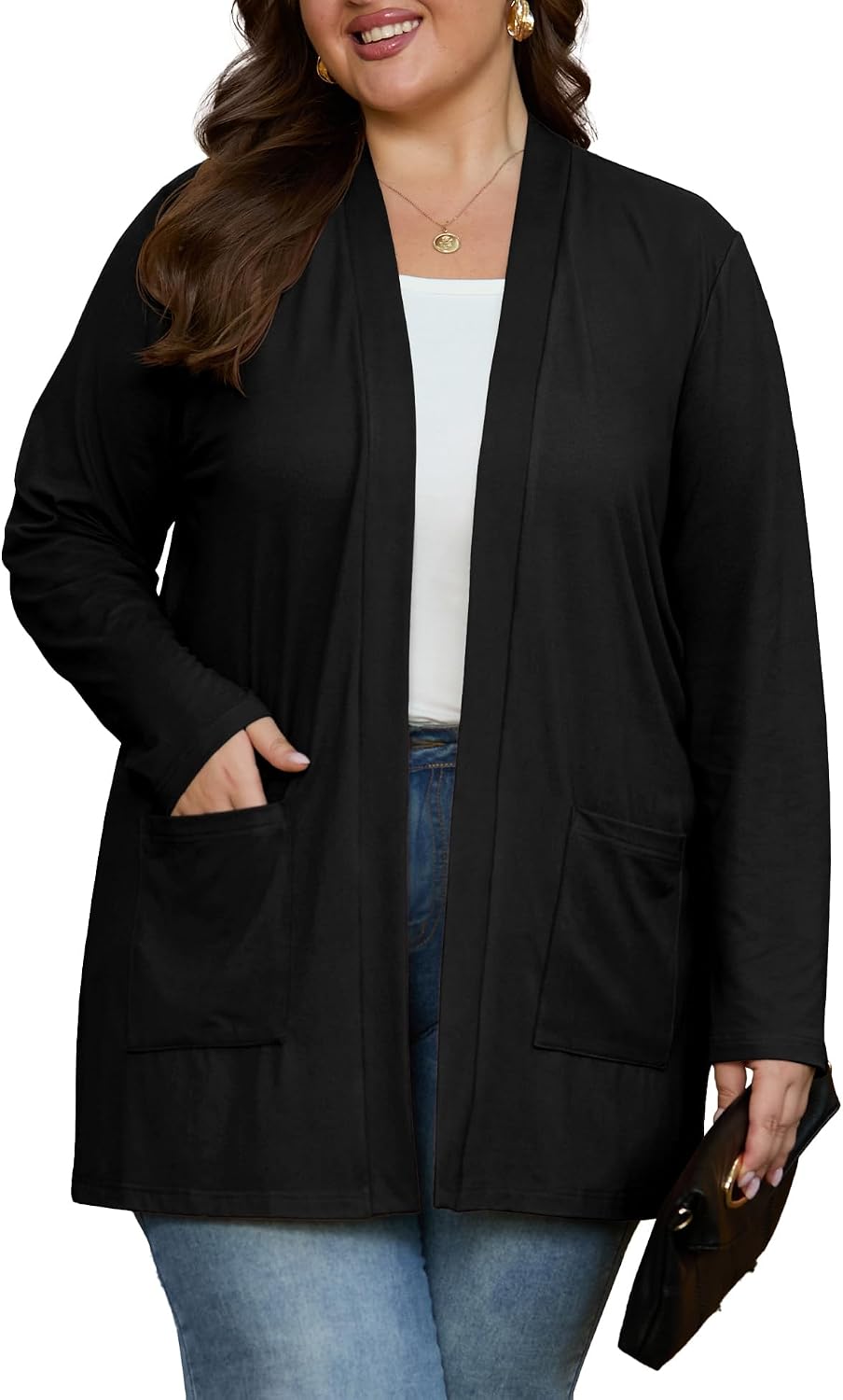 Detalle 2 de OLRIK Plus-Size Cardigan 1X–5X