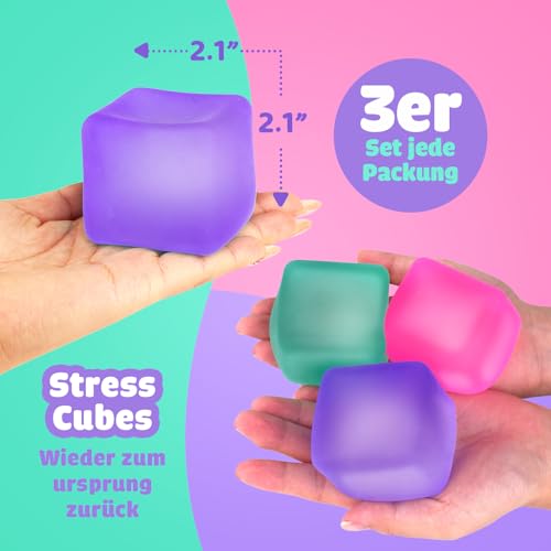 Detalle de LESONG 3er-Pack Sensory Stress Balls – Anti-Stress Bälle für Kinder und Erwachsene