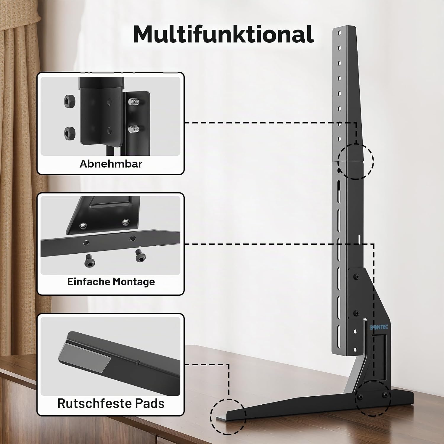 Detalle 2 de BONTEC Universal TV Standfüße bis 50 kg