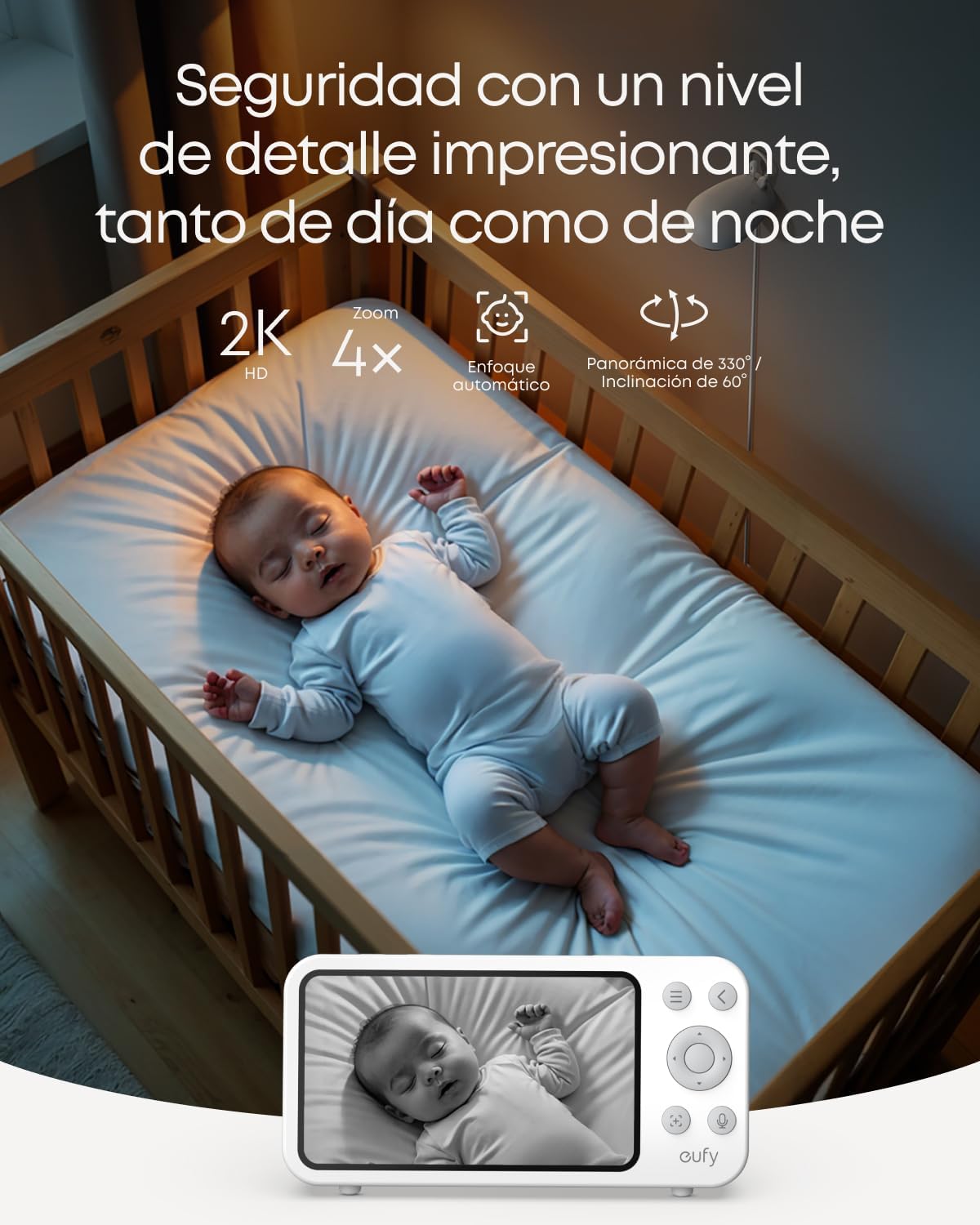 Detalle 2 de eufy E20 Monitor Bebé 2K 5