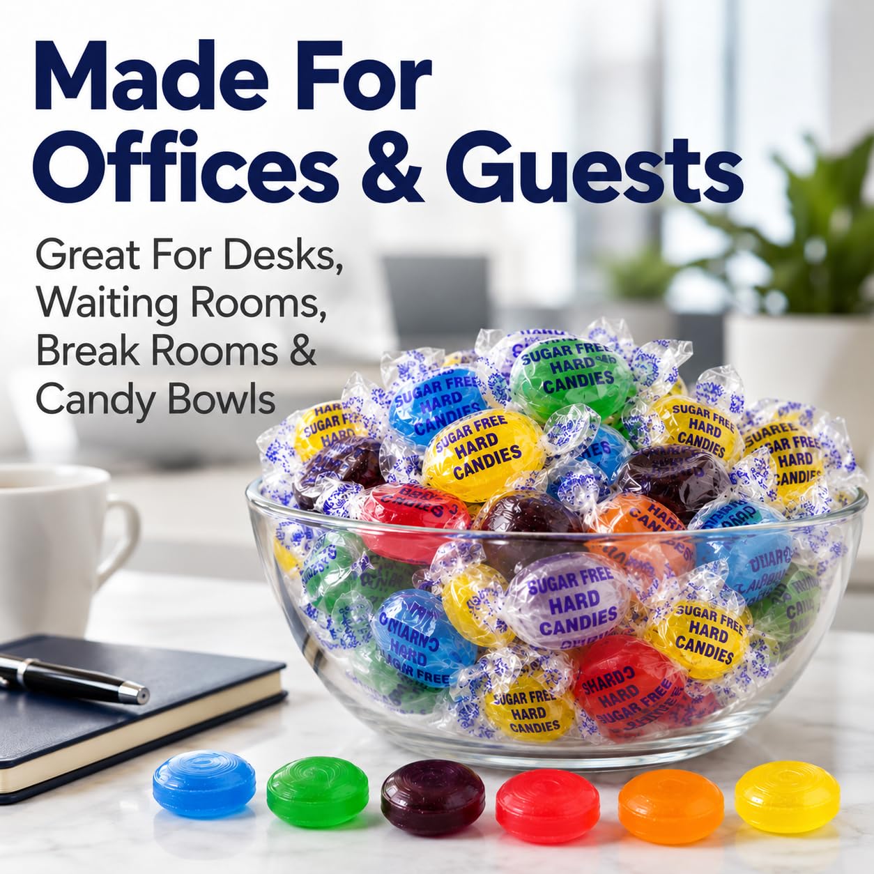 Thumbnail 6 de ONE CANDY WAY Sugar Free Hard Candy Assortment, 1 lb Bag, 75 Individually Wrapped Pieces