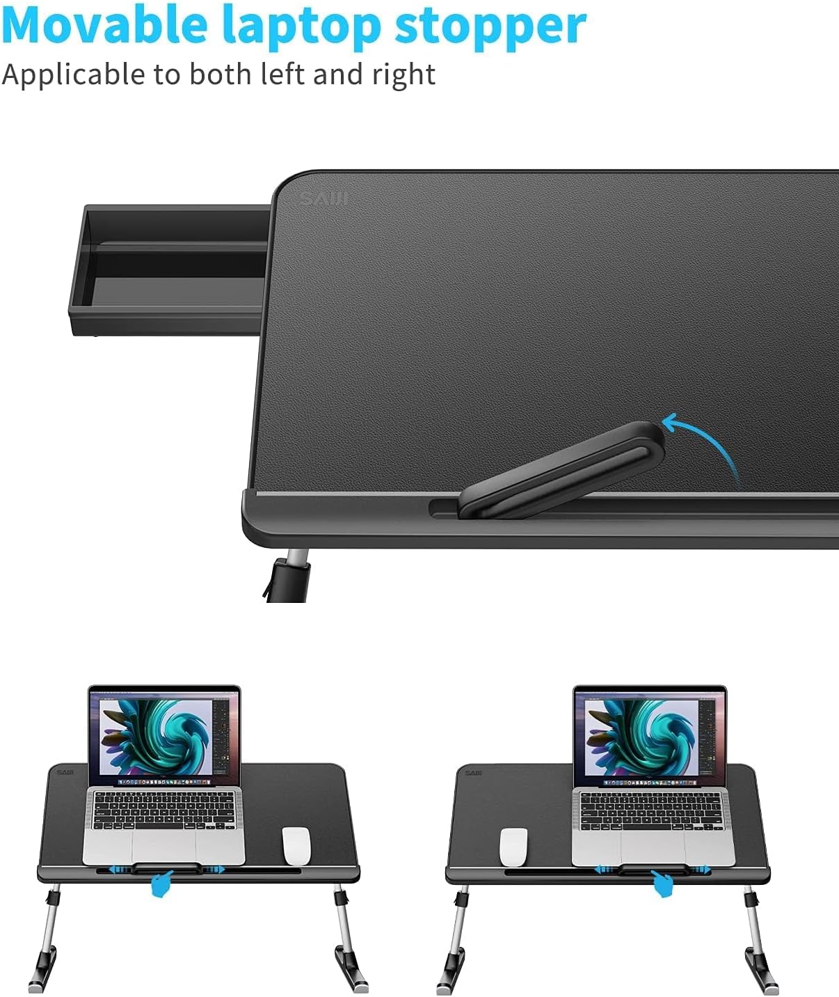 Thumbnail 6 de SAIJI Laptop Bed Table 23.6×12.6in lap desk