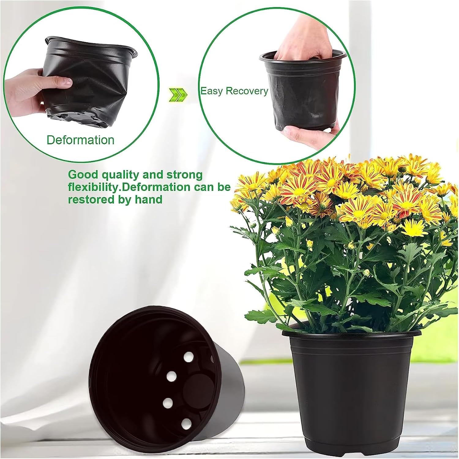 Detalle de YELINTIAN Seedling Pots 4.13-inch