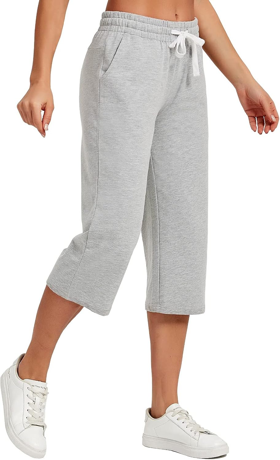 Thumbnail 1 de SPECIALMAGIC Women Capri Pants Cotton Yoga Wide Leg Pajama Pants Capris Sweatpants