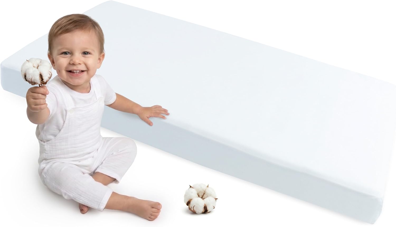 Thumbnail 6 de Medi Partners Drap housse 60x120 bébé en 100% coton (Forêt avec Menthe)