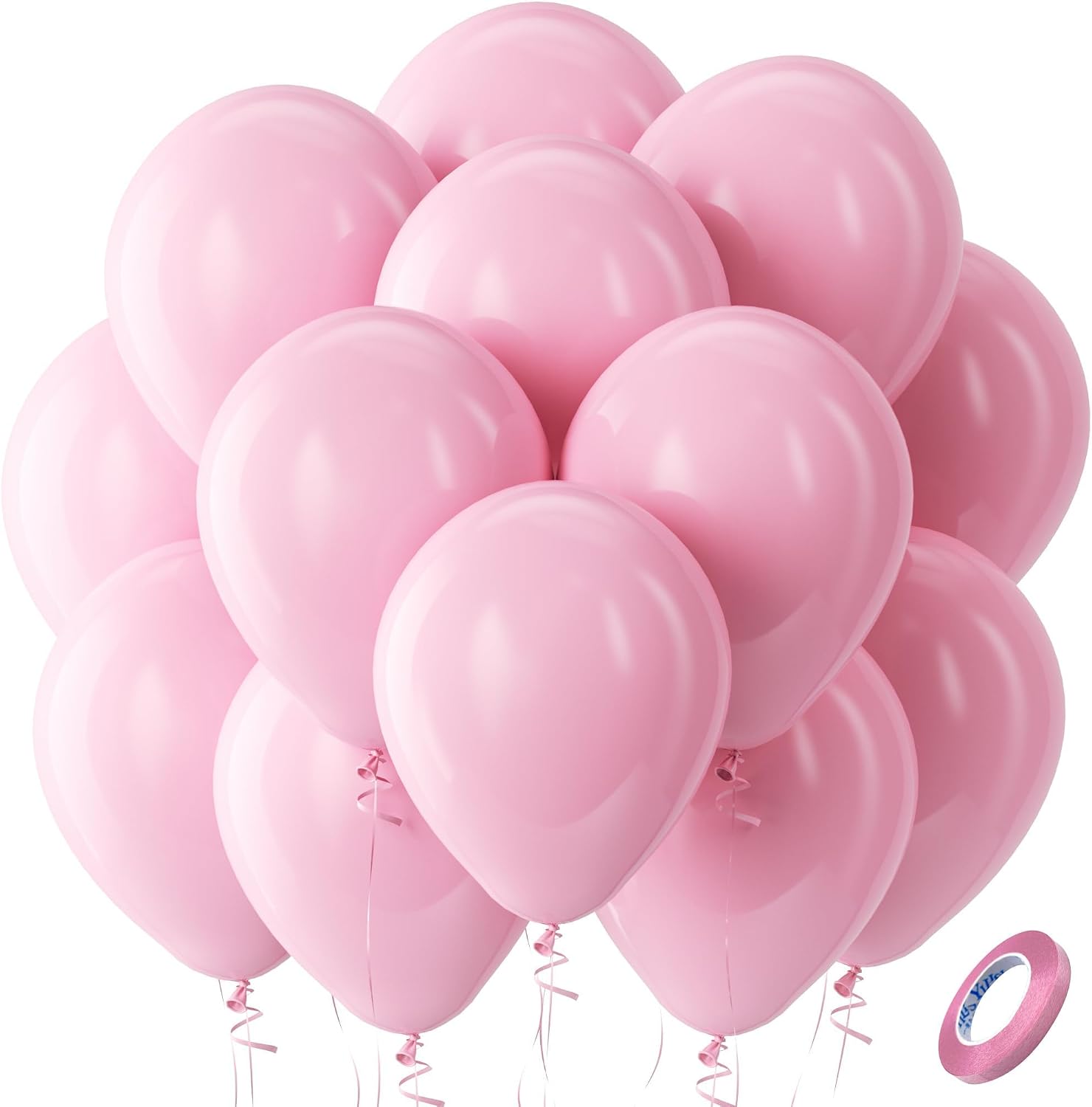 Detalle de Bezente Pastel Pink 100 Pack Party Balloons 🎈