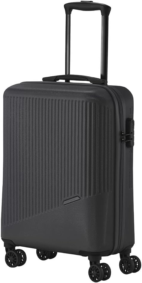 Detalle de travelite BALI Handgepäck Trolley klein (55 x 39 x 20 cm) mit Hartschale, 4 Doppelrollen & Zahlenschloss