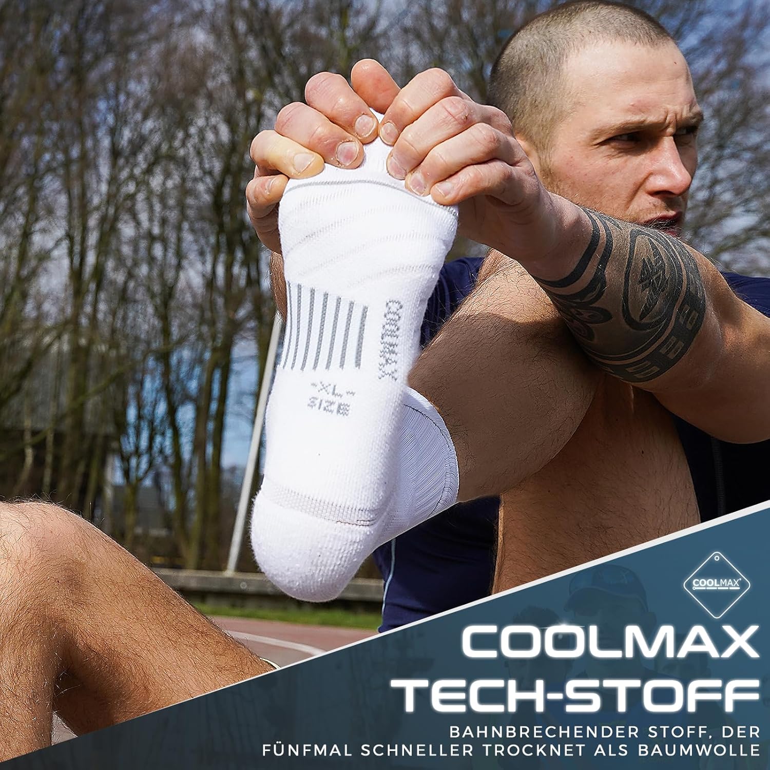 Detalle 2 de Rahhint Coolmax Wandersocken Sommer 3 Paar
