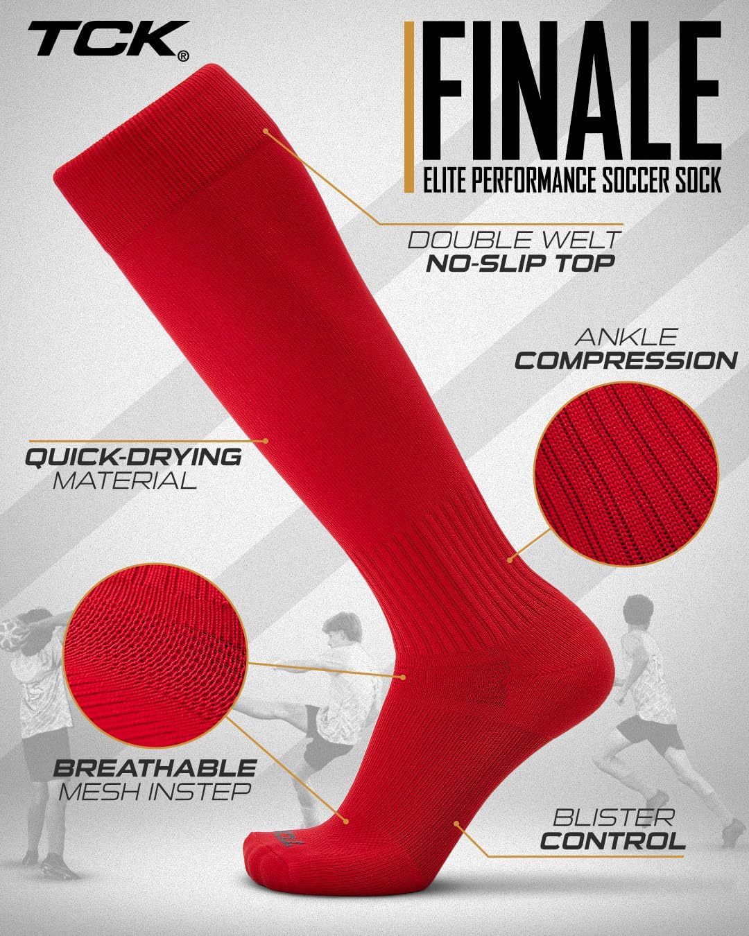 Detalle de TCK Soccer Socks, Knee-High