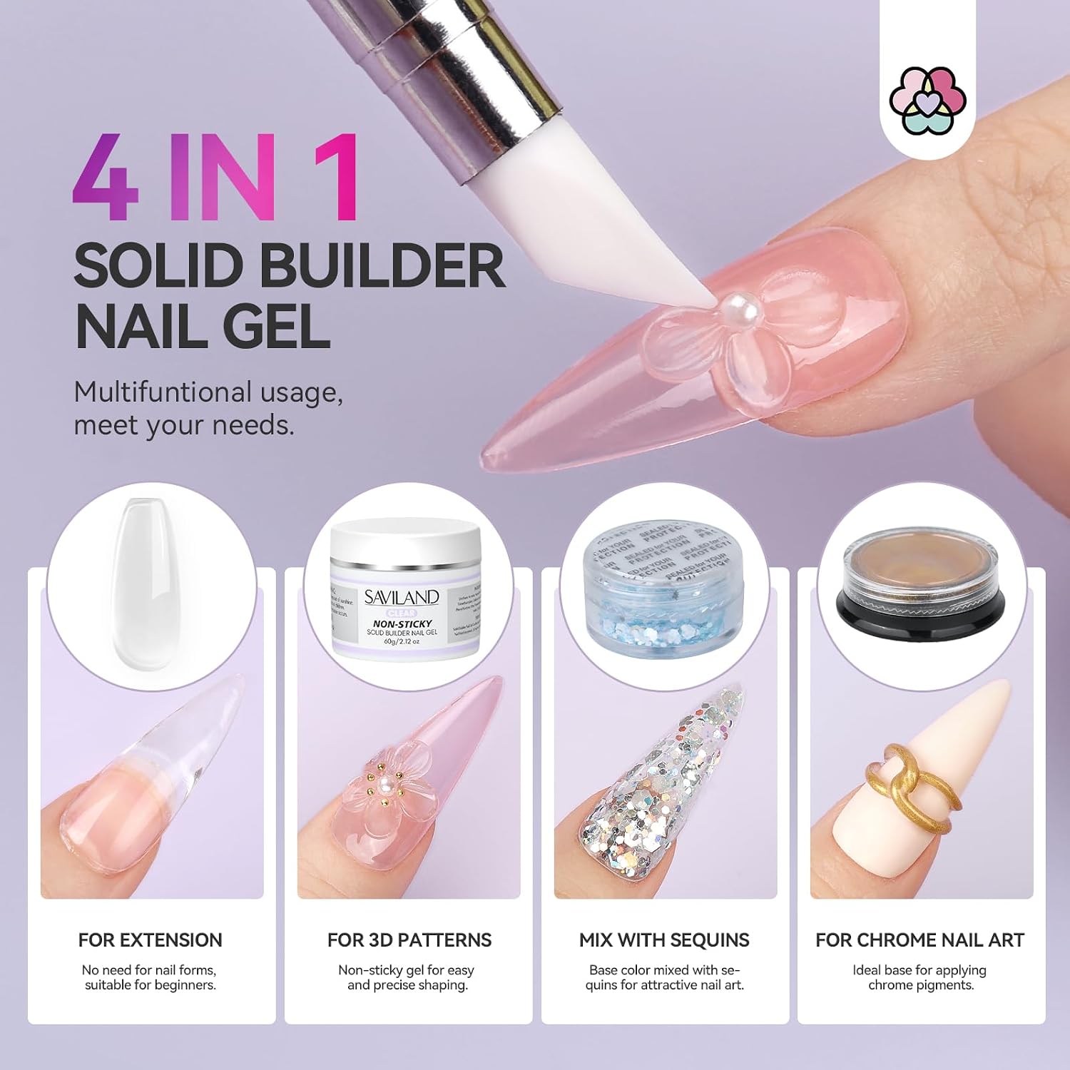 Thumbnail 5 de SAVILAND Solid Builder Nail Gel 60g Builder Gel ๐