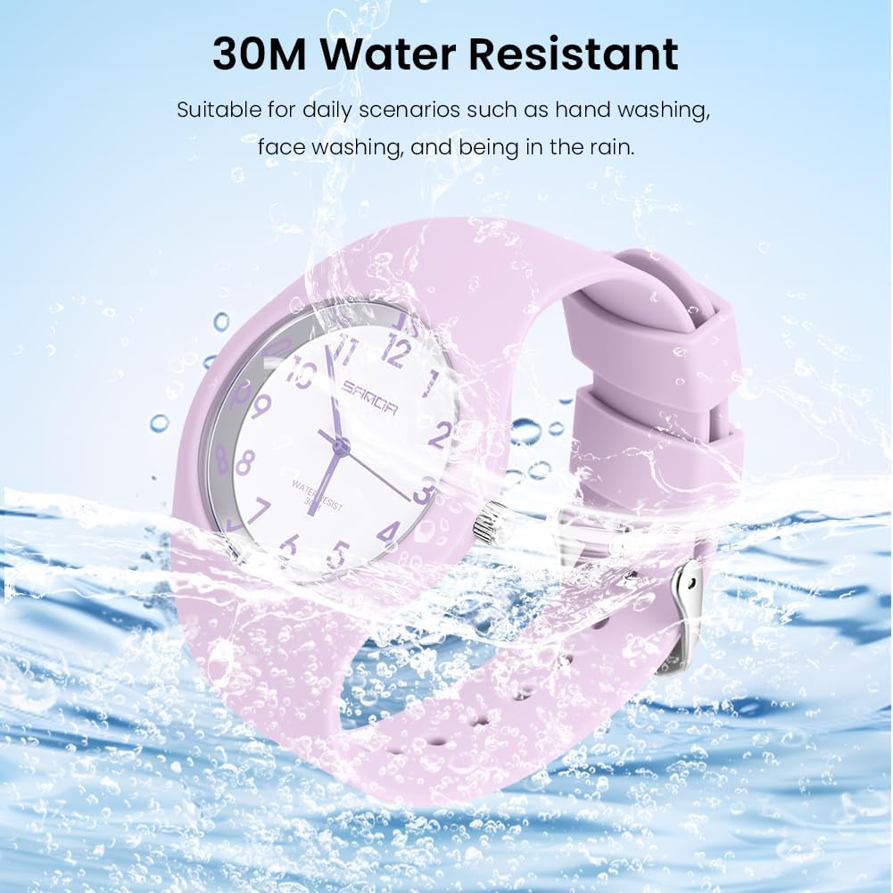 Thumbnail 4 de AOOSU Montre Femme Silicone Grand Cadran