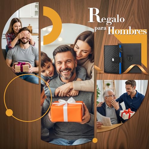 Thumbnail 6 de TENBST Billetera para Hombre: diseño ultraplana, minimalista y funcional