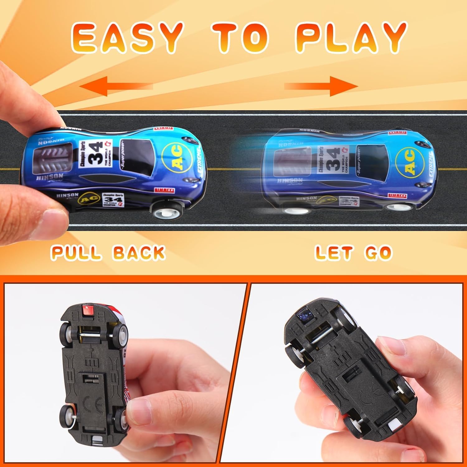 Thumbnail 2 de iFunLong pull back cars 30 pack for kids