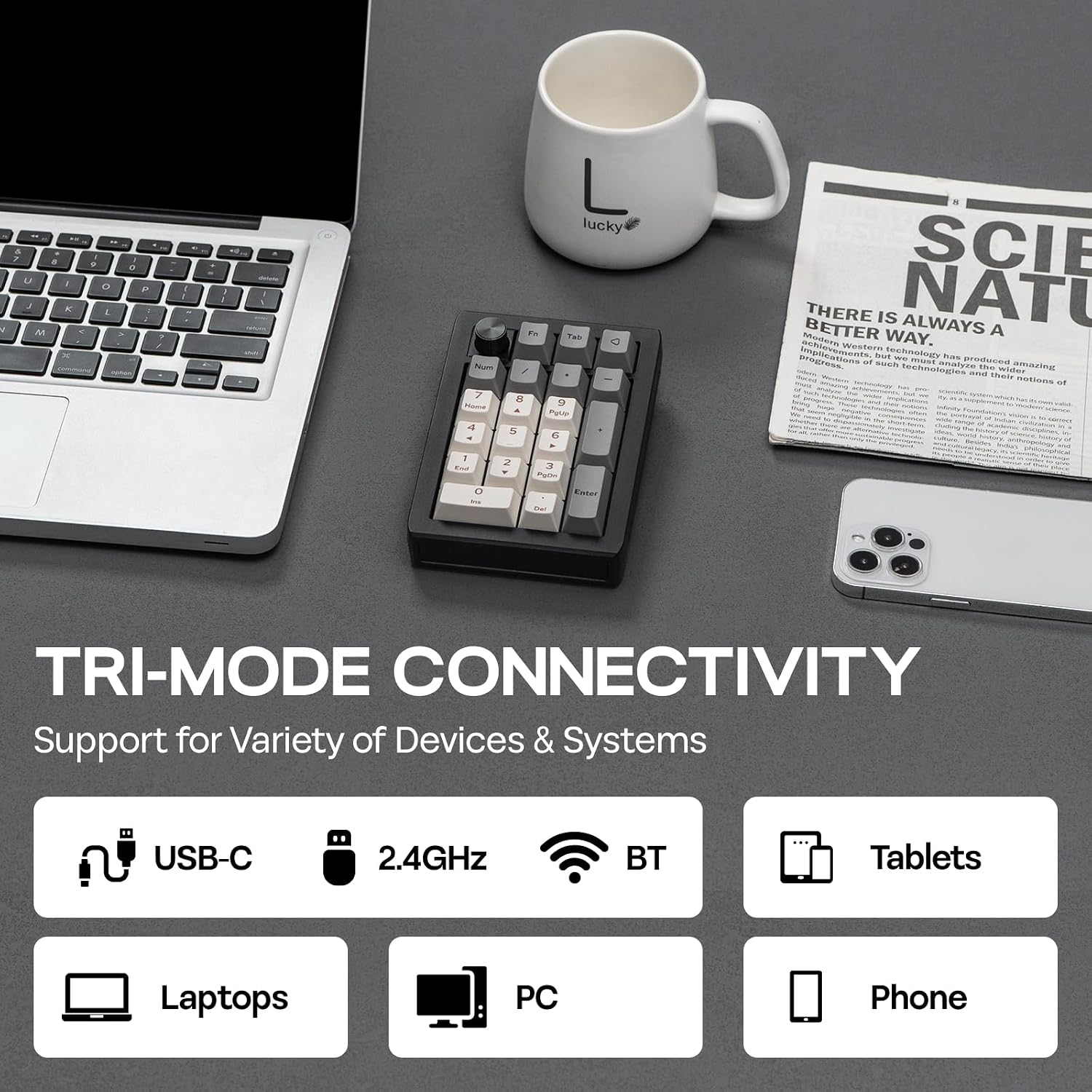 Detalle 2 de EPOMAKER EK21 VIA hot-swap numpad