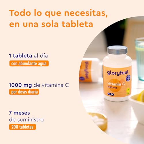Thumbnail 2 de gloryfeel® Vitamina C 1000mg - Promueve tu energía diaria 🌟
