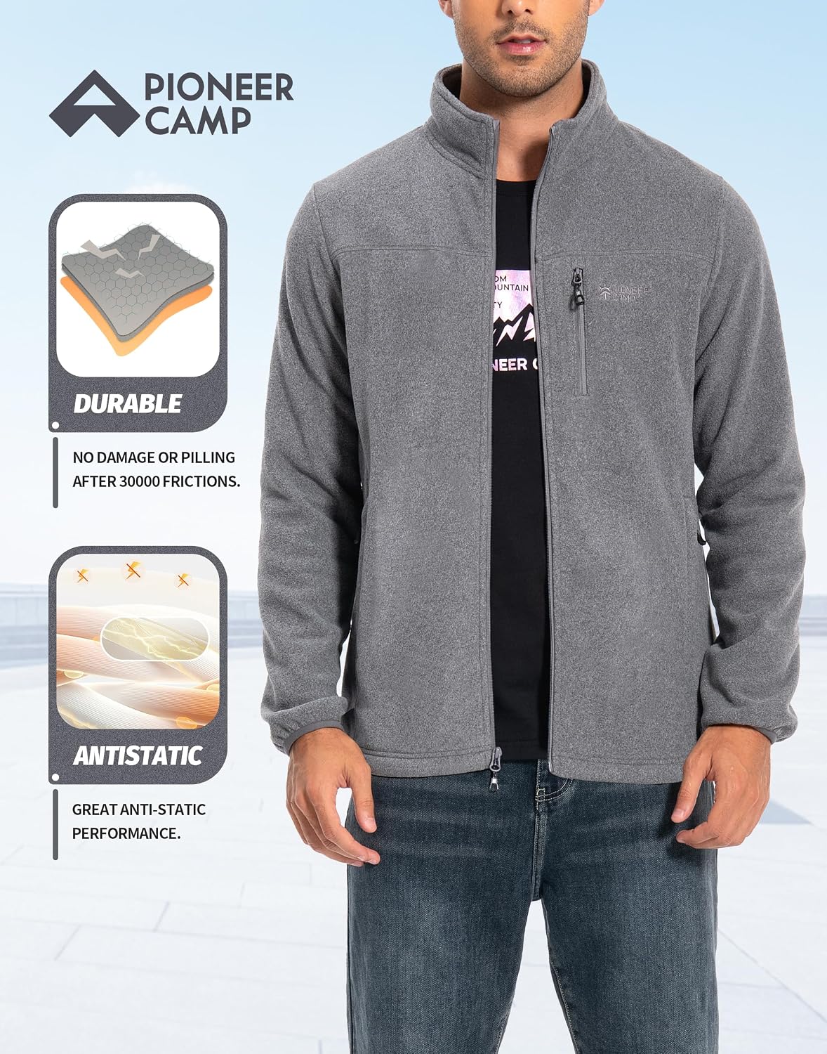 Thumbnail 4 de Pioneer Camp Veste polaire homme légère