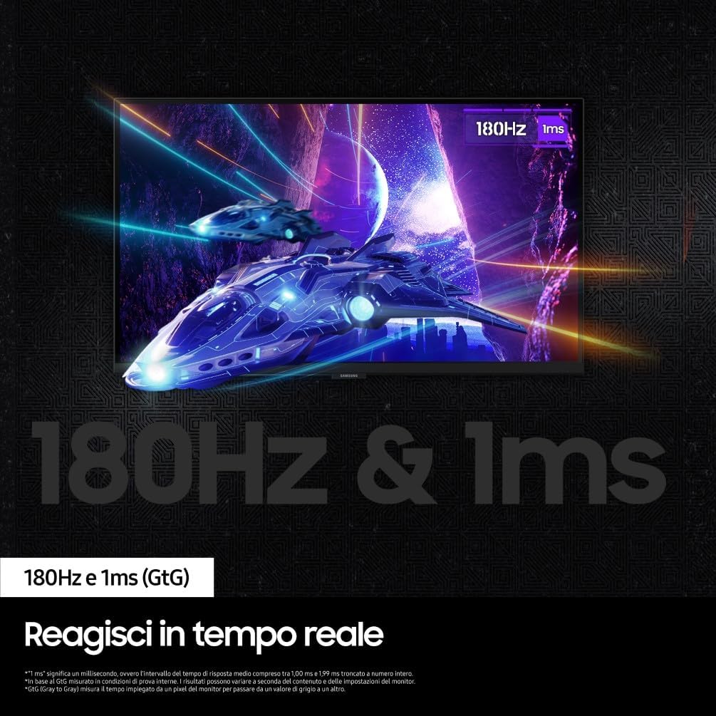 Detalle de Samsung Odyssey G5 S27DG502: monitor da gaming IPS 27" con 180 Hz e QHD